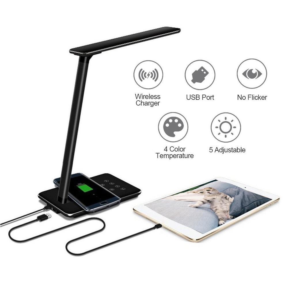 Alu Desk Lamp Phone Charger