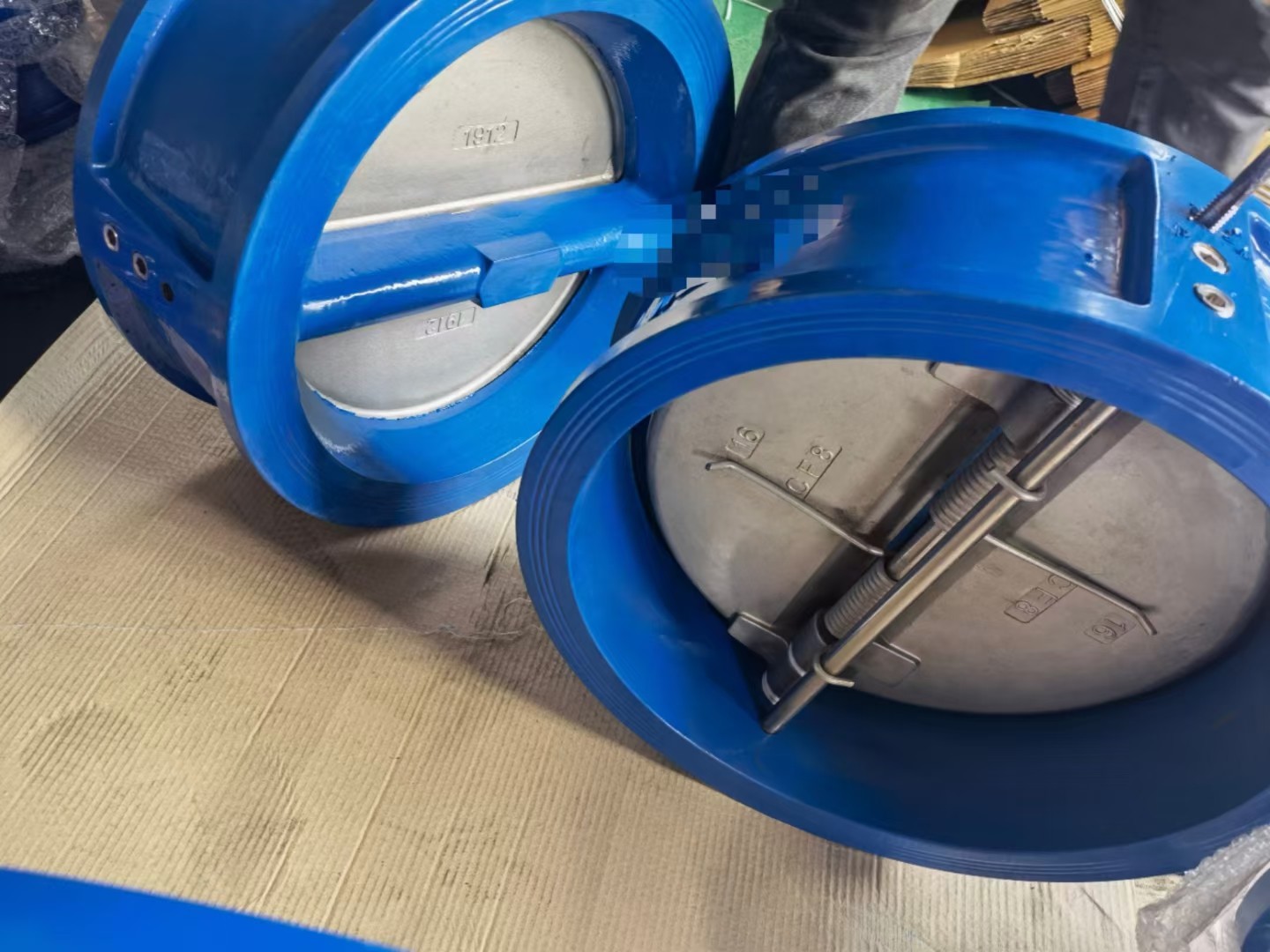 jis din asme wafer type duo dual check valve