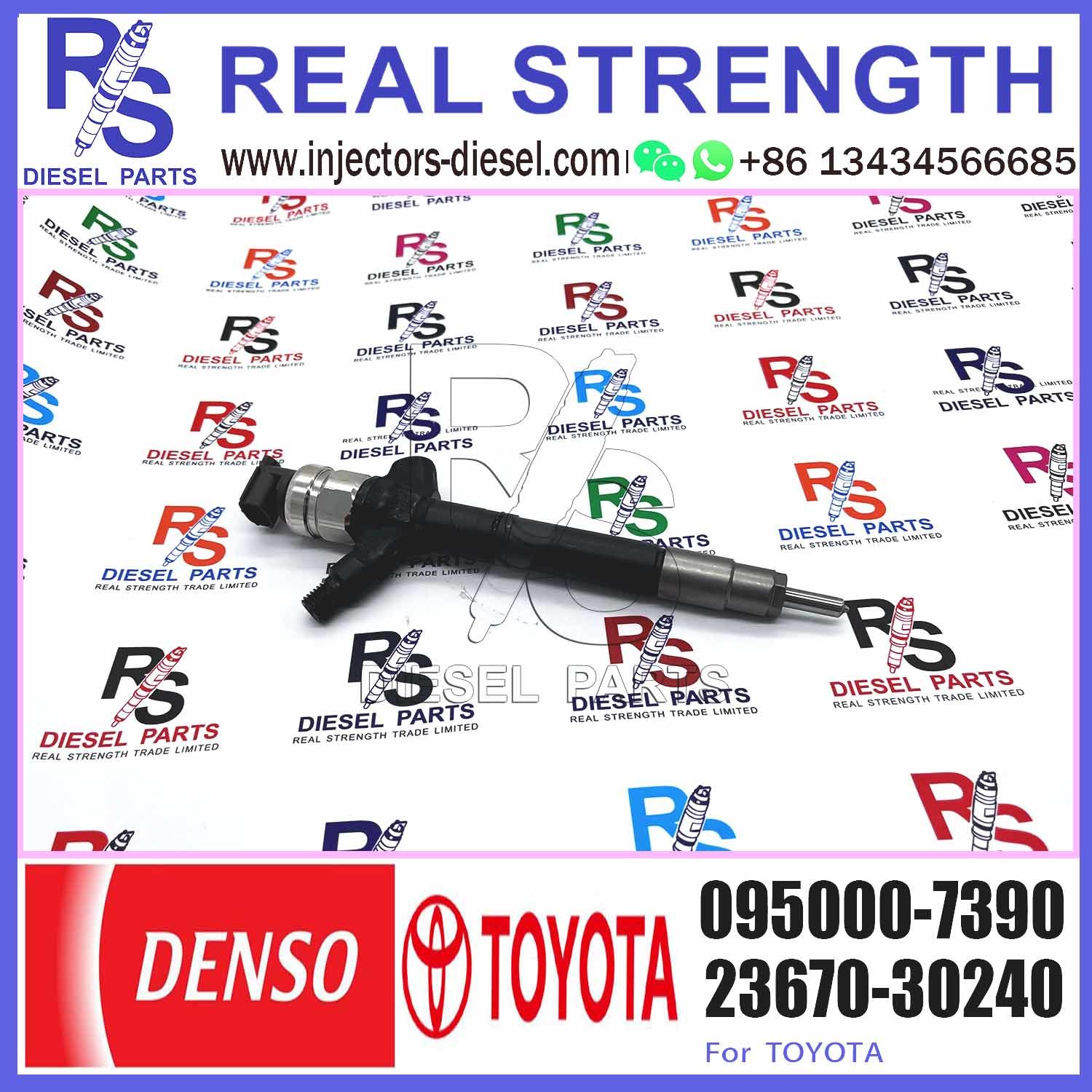 DENSO Diesel Common Rail Fuel Injector nozzle 23670-09360 23670-09061 2367009060 095000-8740 for Toyota HIACE Hilux 2KD-