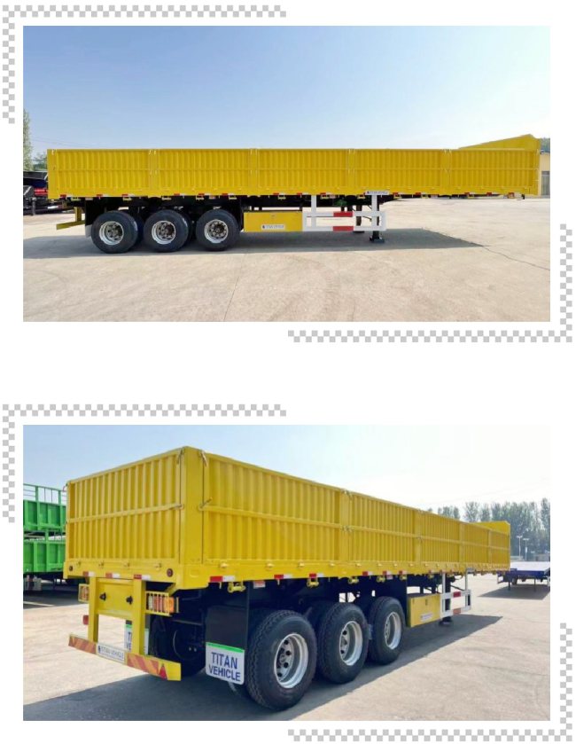 TITAN Tri Axle 60 Tons Side Board Trailer Dropside  Side Wall Semi Trailer