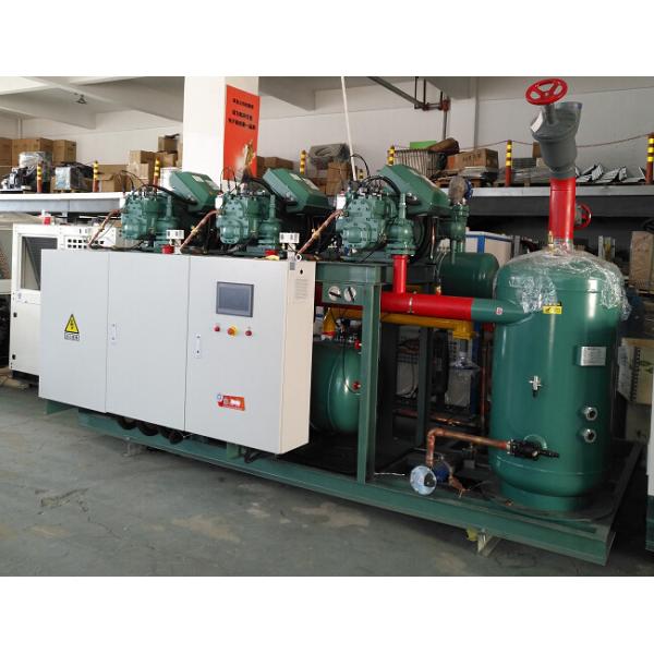 Three Parallel Screw Refrigeration Units For Cold Storage -18 Degrees