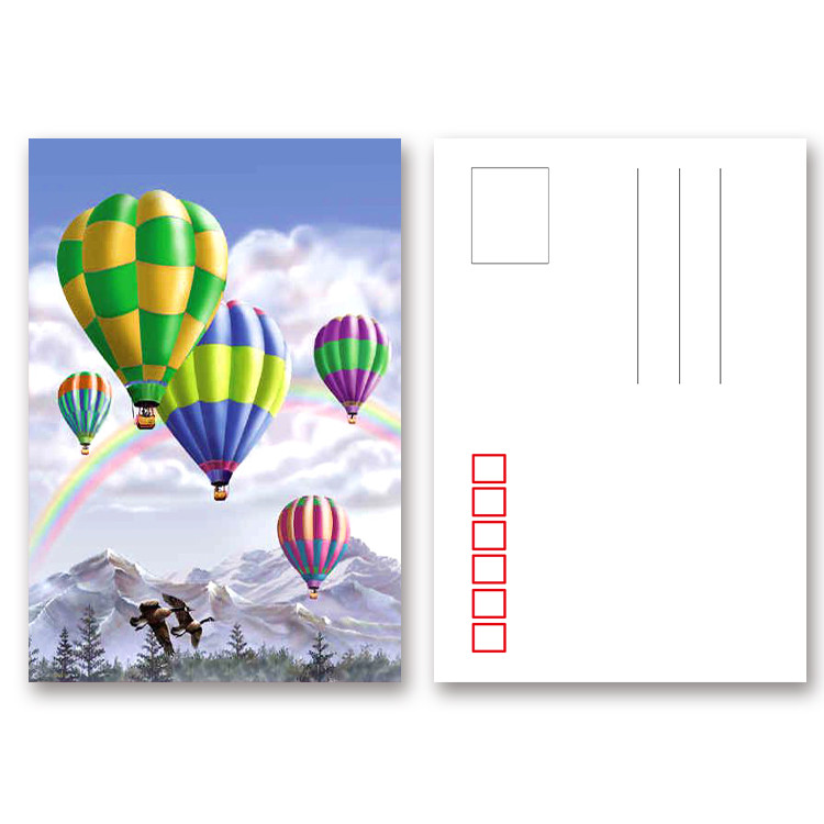0.6mm PET 3D Lenticular Postcard / 3d Animation Picture With CMYK Printing