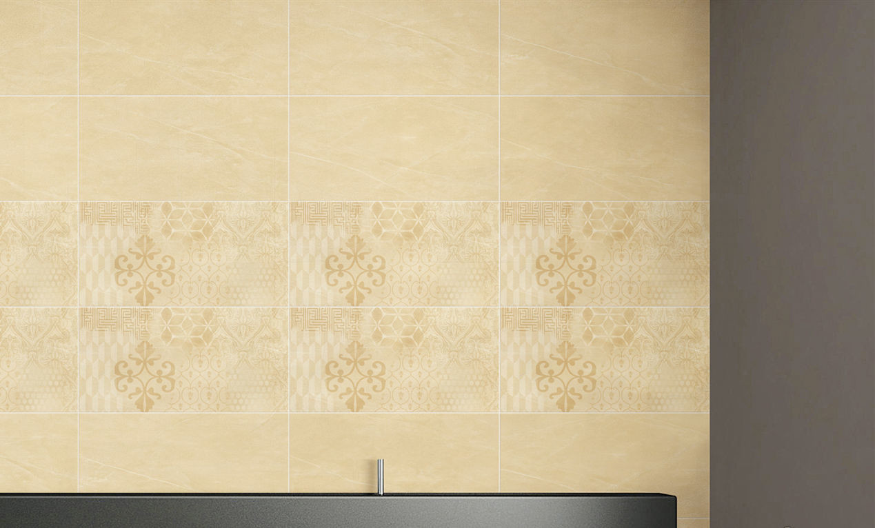 Low Absorption Rate Porcelain Bathroom Tile / Polished Indoor Porcelain Tiles