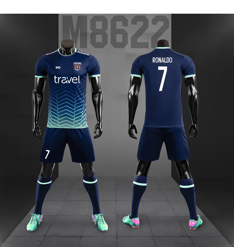 Custom Printing Adult Children Football Uniform Training Uniform Quick Dry Breathable Team Uniform Light Board Jersey Soccer