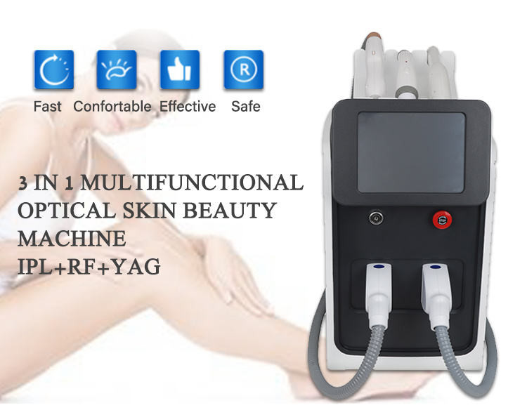 2500W 3in1 OPT IPL RF Nd Yag Laser Tattoo Removal Machine