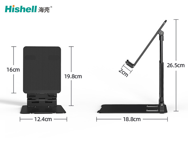RoHS Aluminum Alloy Mobile Phone Holder Stand Ultraportable Anti Slip