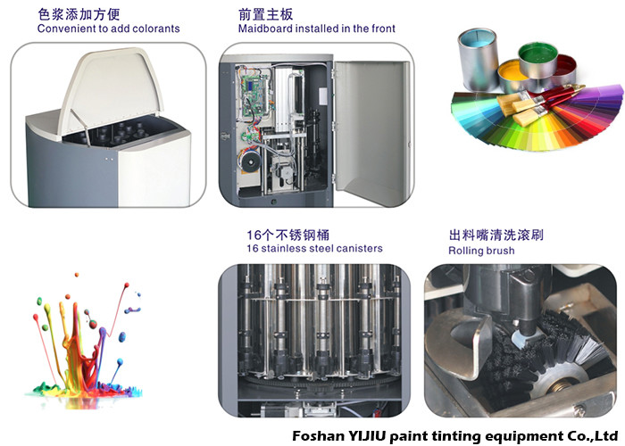 Sequential Automated Paint Dispenser Tinting Equipment High Precision Control CE