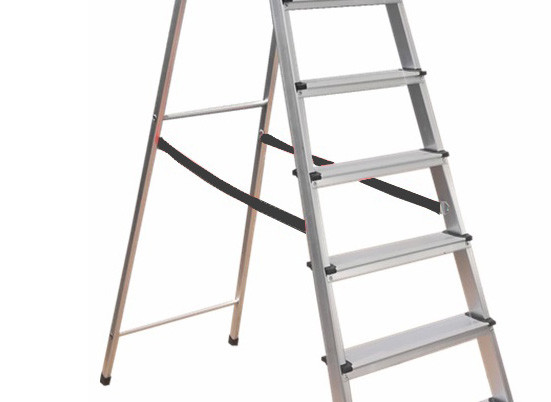 Anti Slip Aluminum Platform Step Ladder 9 Steps Stable Performance