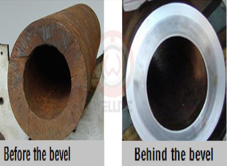 Pneumatic Chamfering Steel Pipe Beveler 35r/Min Manual Feed