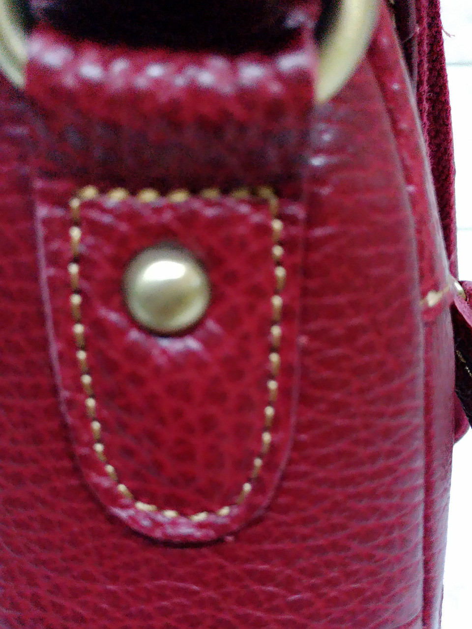 Dumpling Cow Leather Hobo Shoulder Bags Polyester Lining