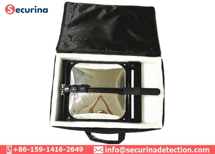 T Type Retractable Rectangular Inspection Mirror , Under Vehicle Search Mirror