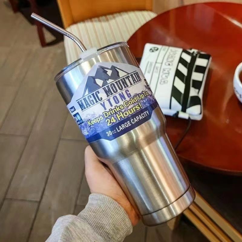 30 Oz Tumbler With Lids And Straw Double Wall Insulated Stainless Steel Leak Proof Thermal Coffee Tumbler Travel Mug For Cold And Hot Beverages Travel