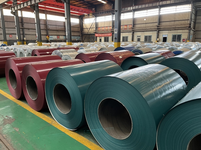 Hot Dip PPGI Color Coated Sheets Embossed DX51D Galvanized Iron Sheet Coil 0