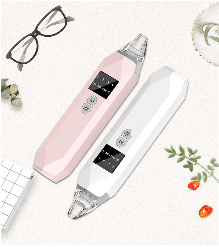 USB Charging 5 Levels 3W Rechargeable Blackhead Remover
