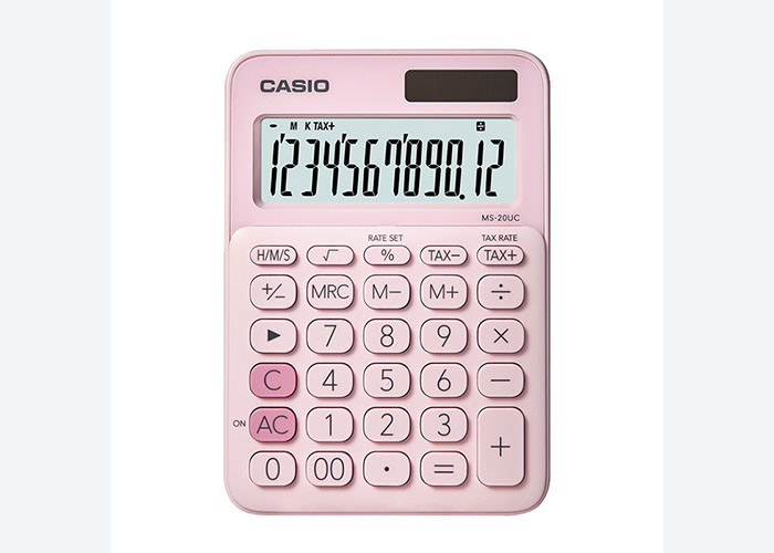 For New product Casio calculator MS-20UC pink cute business finance white-collar recommended fairy pet machine