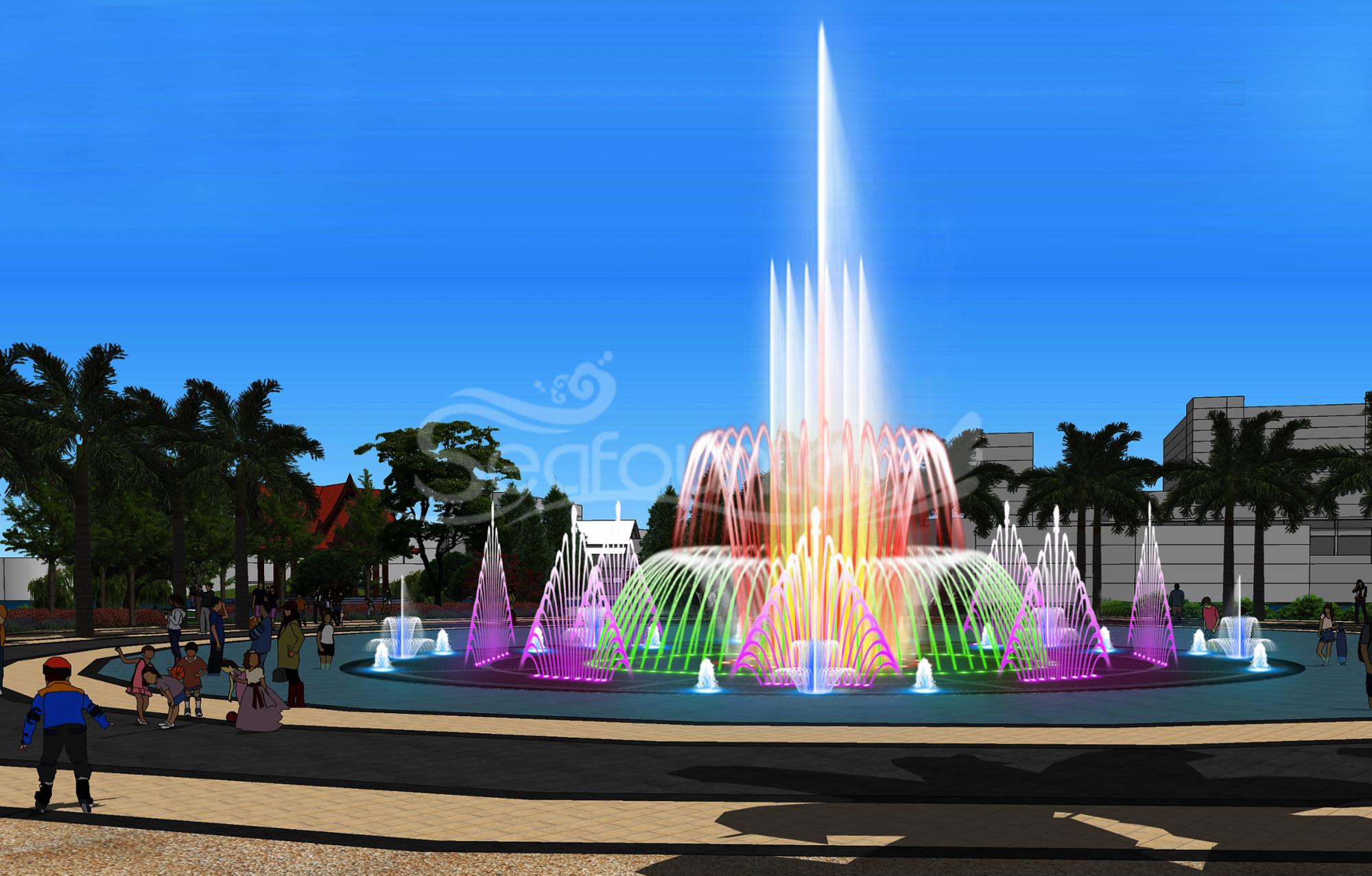 Economic submersible pump multimedia music floating water fountain