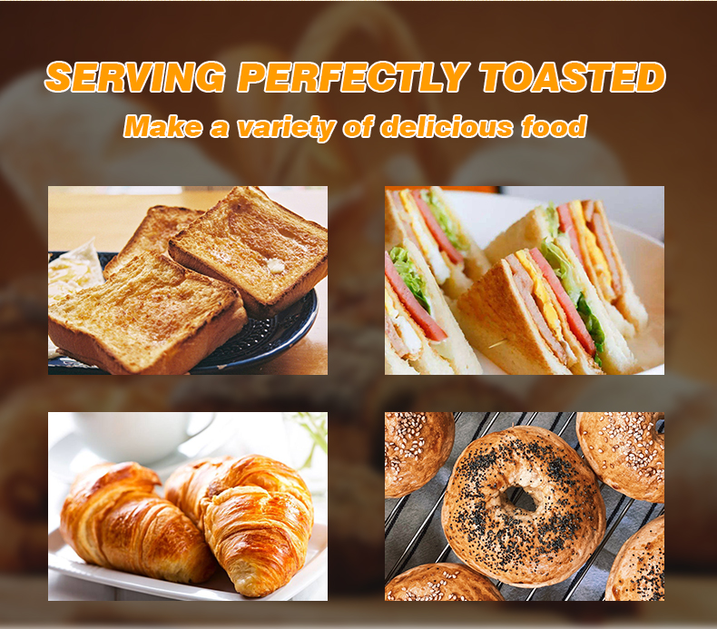 Stainless Steel Electric Conveyor Toaster For Fast Food Restaurant 220V