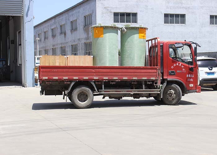 Chemical Storage FRP Horizontal Tank Durable Filament Winding
