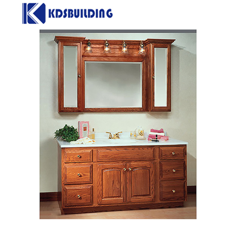 Design Solid Wooden Bathroom Vanity Cabinet