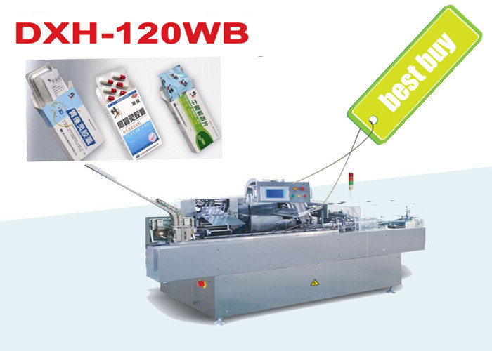 PLC Control Blister Automatic Cartoning Machine With Speed Adjusting By Inverter