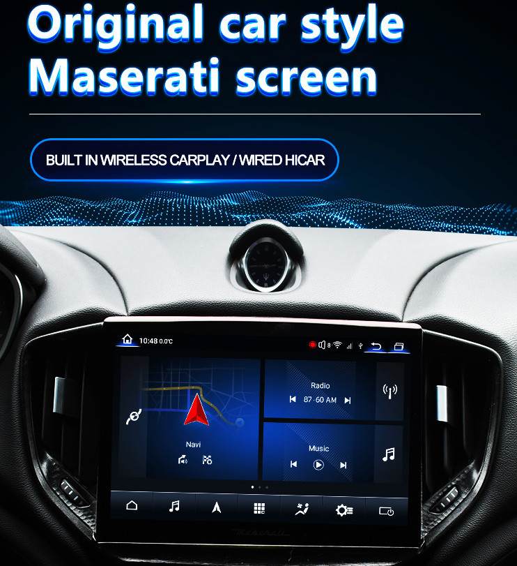 2004-2012 Aserati Quattroporte Android Auto 10.26" Android 12 Radio
