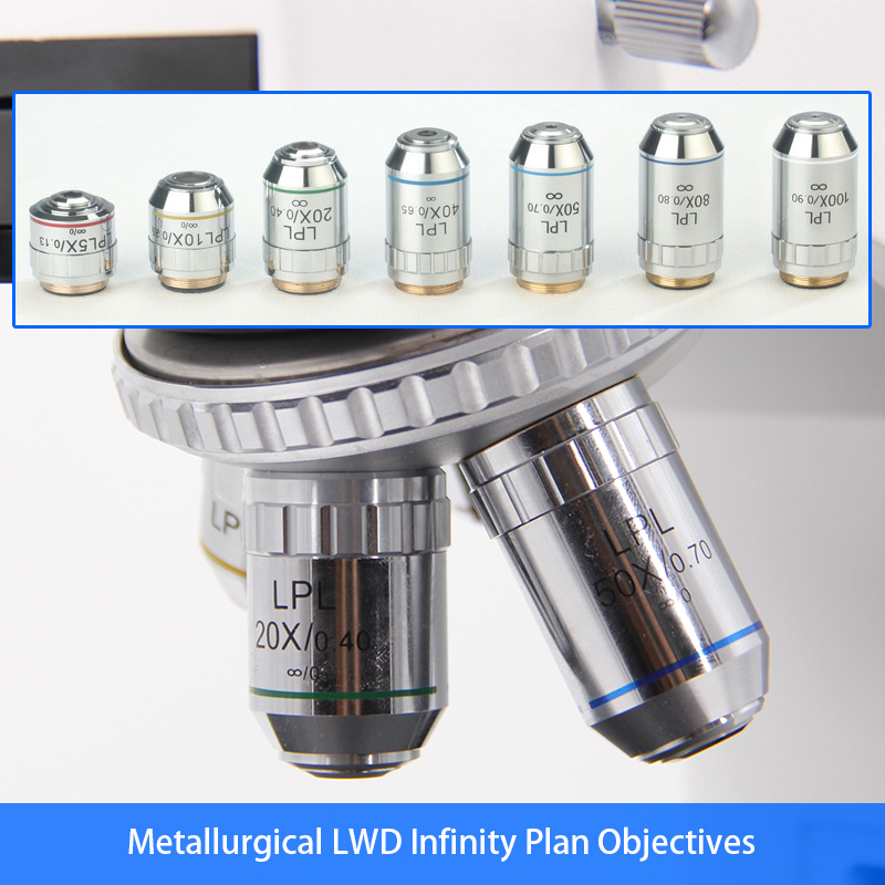 50 - 1000X Metallurgical Optical Microscope A13.2604-B Trinocular With Halogen Lamp