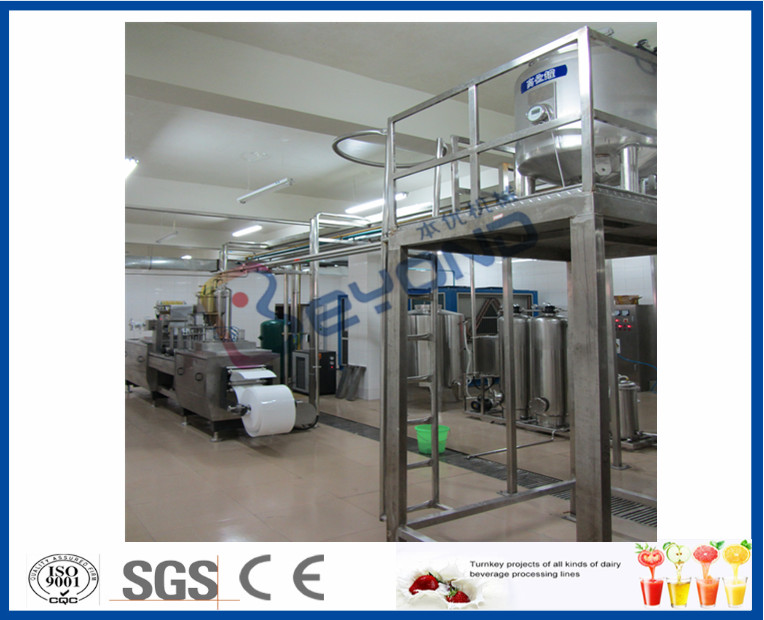 Plastic Pouch / Bottle Package Liquid Dairy Processing Plant 200ml 500ml 1000ml
