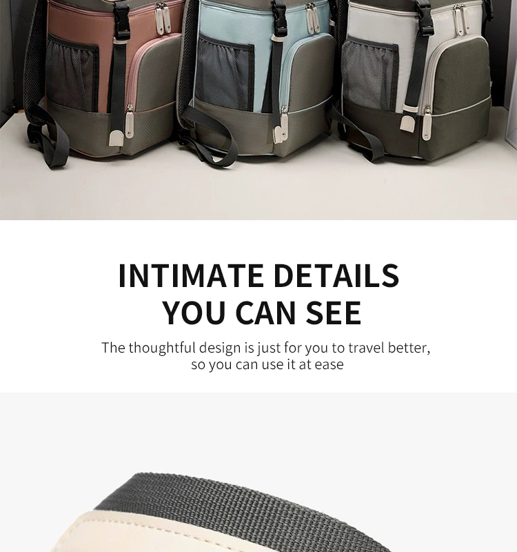 ISO9001 Softback Multifunction Travel Diaper Bag Backpack Water Resistant