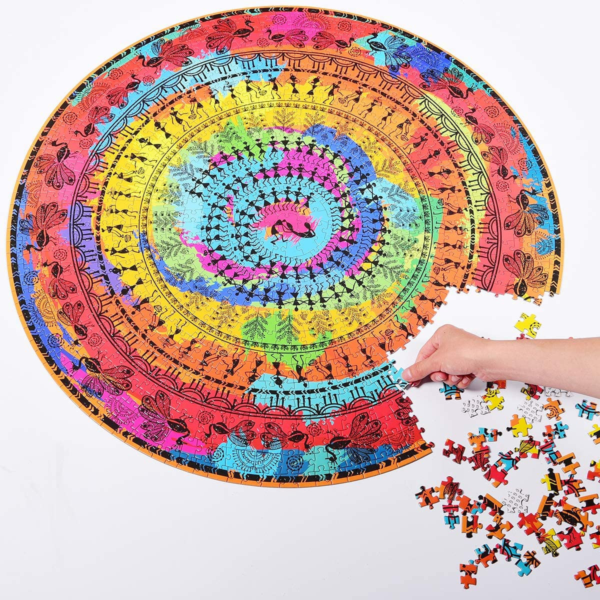 2C Jigsaw Puzzle UV Varnish Card Board Printing For Kid