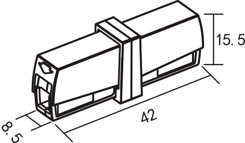 Quick Connector Plug Line Deconcentrator Extension Tinned Copper Contact