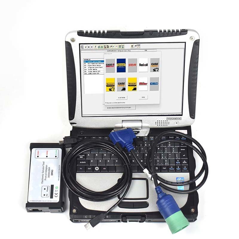 For New 2024 Holland Electronic Service Tools 9.9 EST Engineering Level And White DPA5 Diagnostic Kit With CF19 Laptop