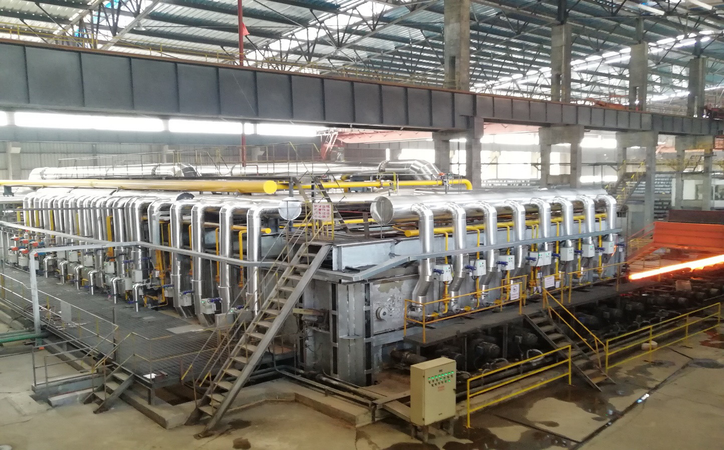 1200 Degree Rolling Mill Reheating Furnace , Industrial Billet Reheating Furnace