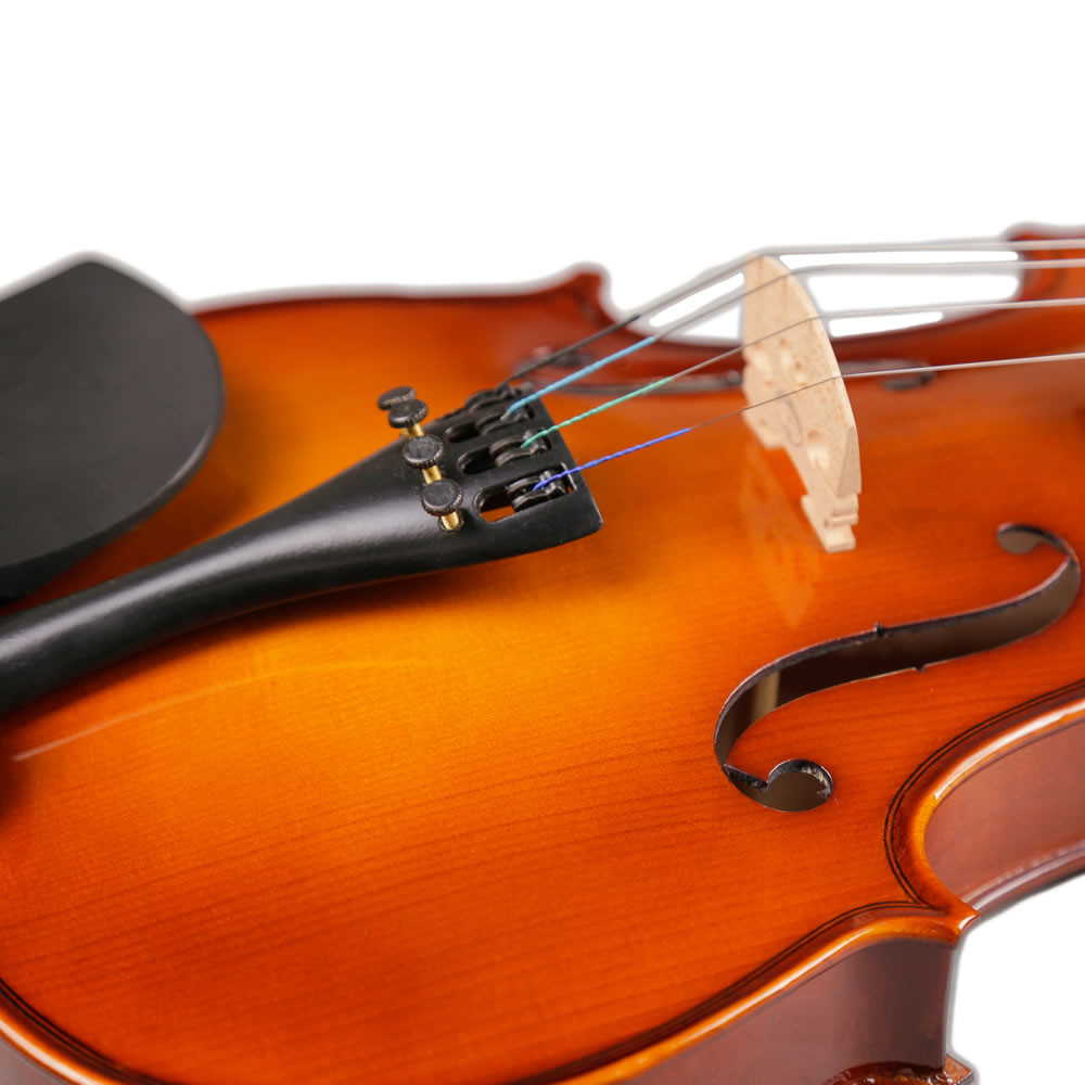 Professional golden yellow natural flame maple handmade violin VA-303 caterina middle grade Handmade violin