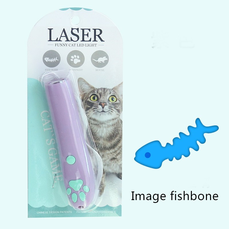 Interactive Relief Laser Tickle Cat Stick Pet Supplies Cat Toy Design Projection Cat Claw Laser Pointer