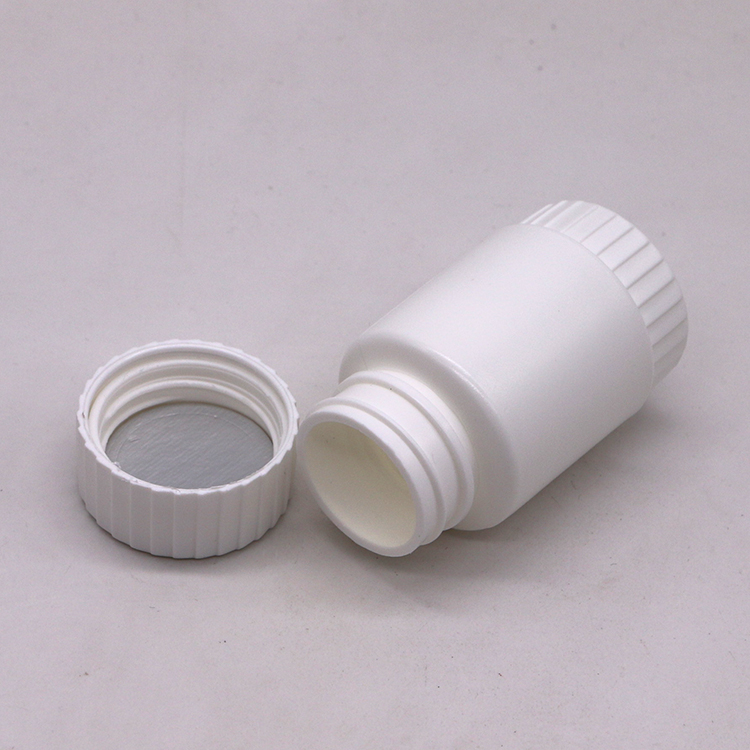 Customized 60ml HDPE Empty Bamboo Shape Square Plastic Bottle for Medicine Supplement
