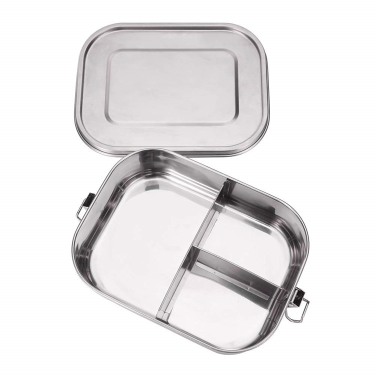 3 In1 Safety Stainless Steel Lunch Box Kids Adult Stainless Steel Bento Box