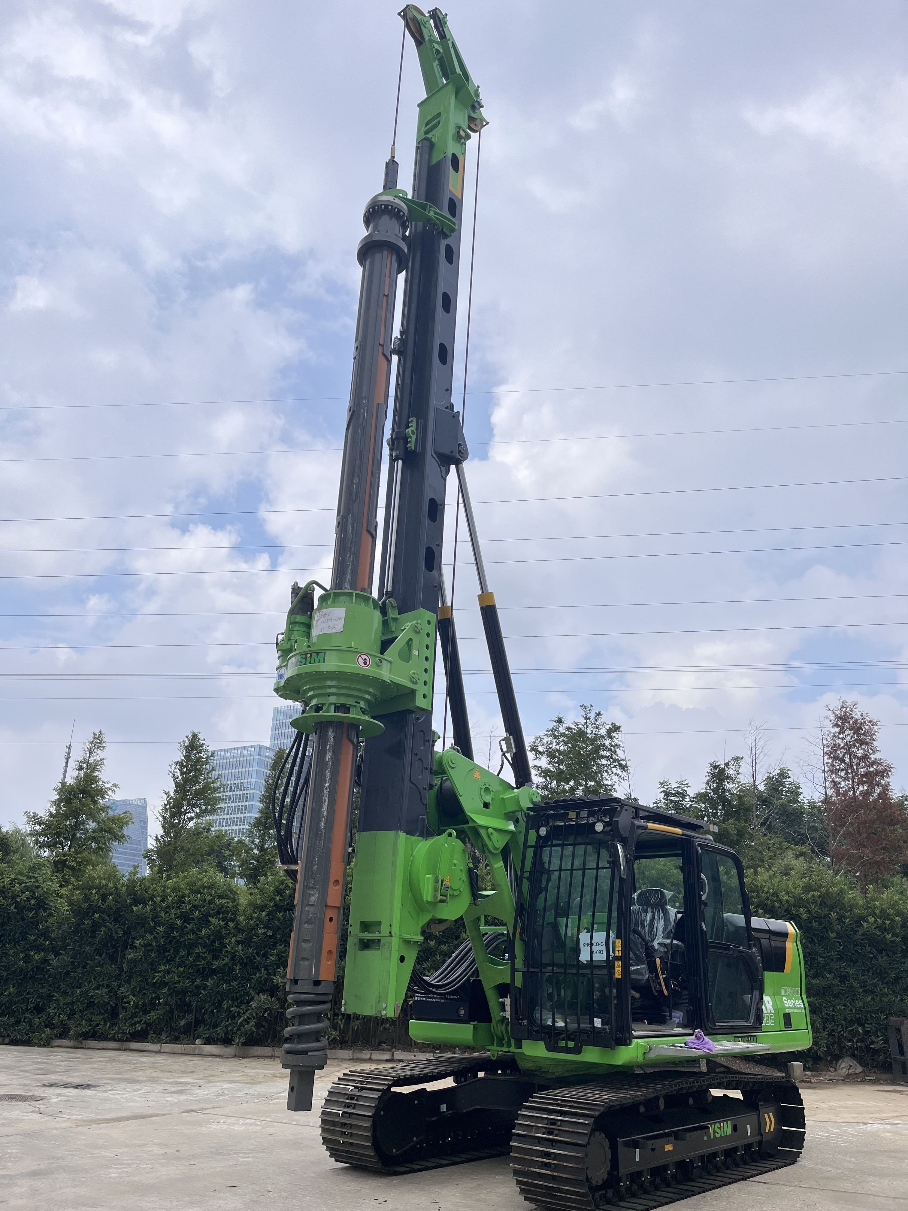 Excavator Drilling Machine Piling Rig Cat Chassis Augers Specification KR150C
