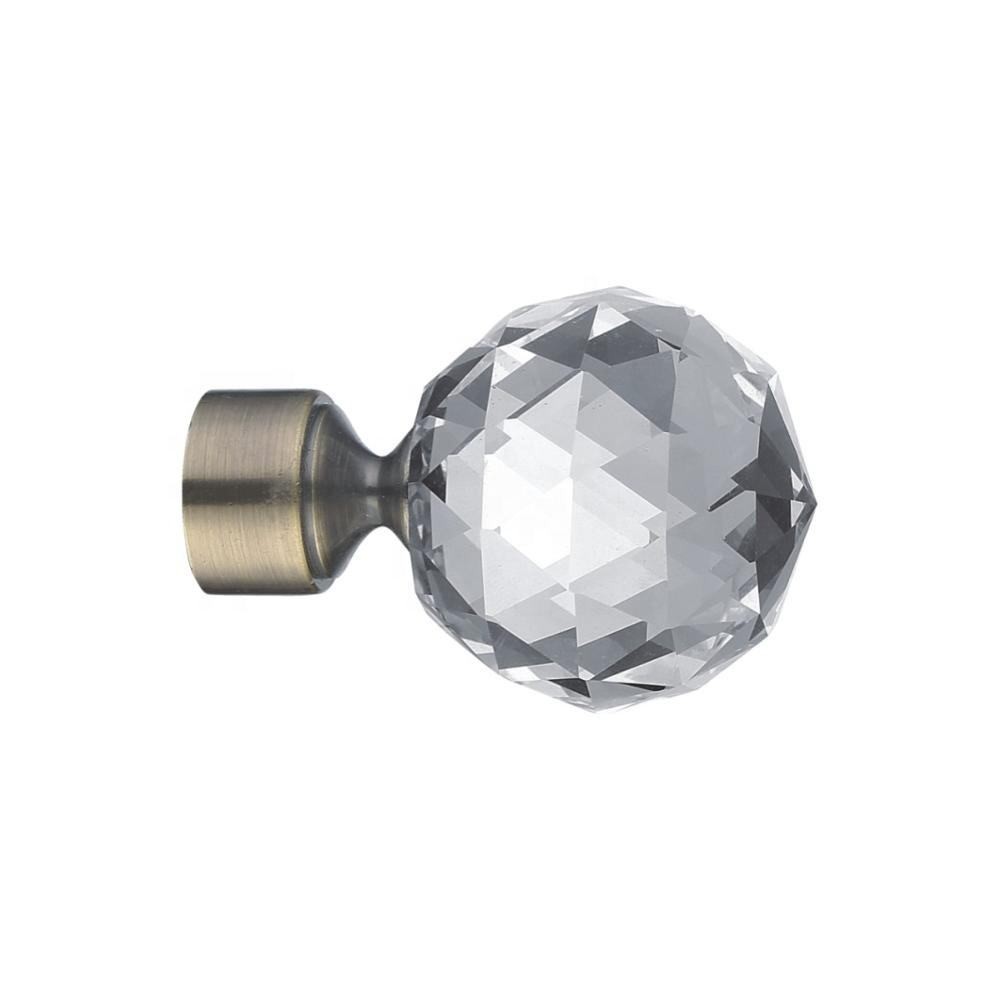 35mm Diameter Glass Finials For Curtain Rods