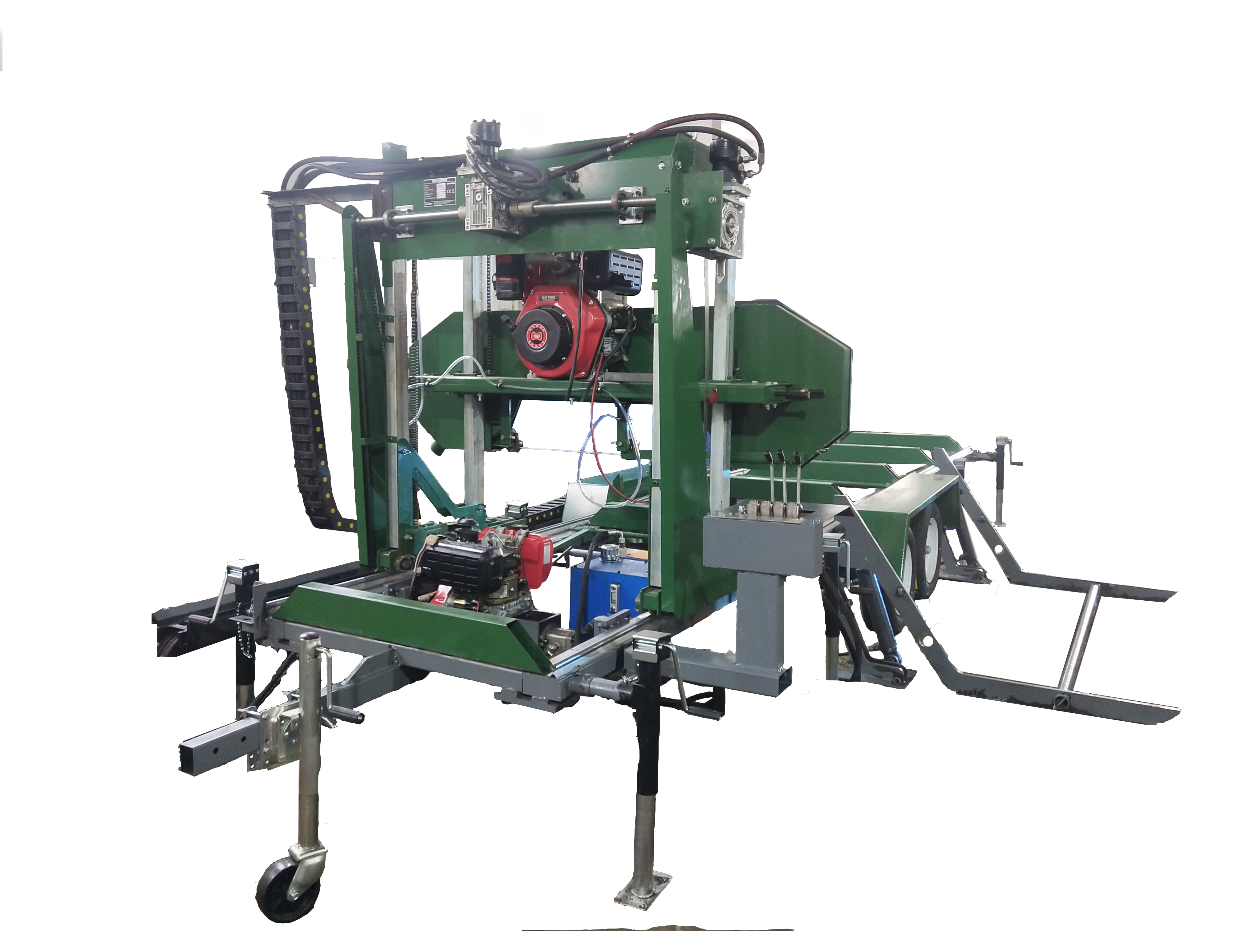 Home Wood Cutting Machine Electric Petrol Diesel engine Sawmill Multi Rip Saw Multi Blade