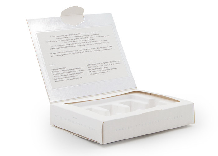 Recycled Fancy Paper Cosmetic Box Packaging For Whitening 250-300gsm