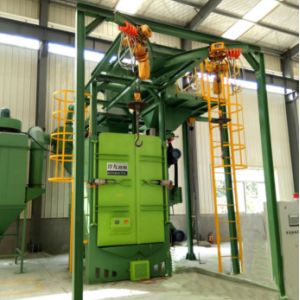 Q37 Series Hook Type Shot Blasting Machine Features No Pit For Surface Cleaning