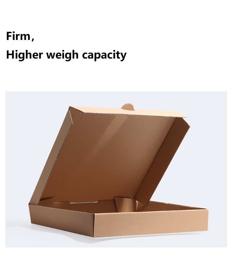 Full Color Baking Kraft Corrugated Paper Pizza Cardboard Pizza Slice Boxes Bulk