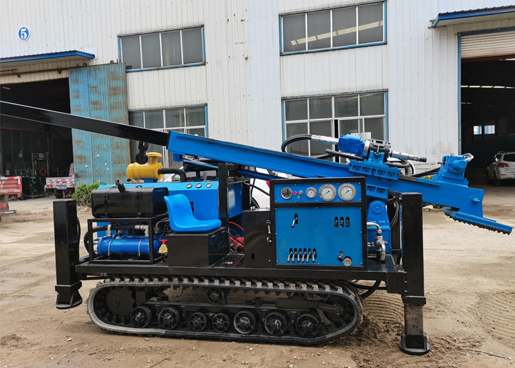 0-80 Rpm Dth Crawler Mounted Drill Rig 280 Meters Depth