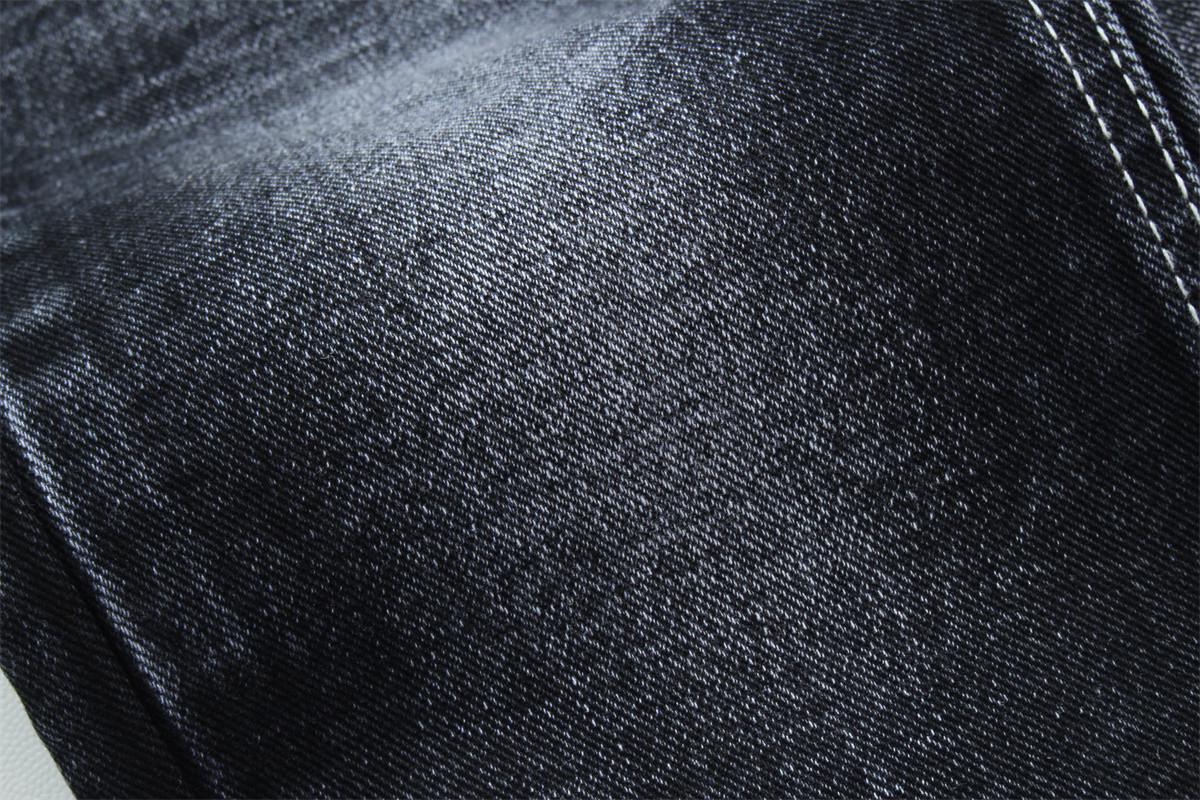 14oz competitive price Black Denim Fabric For Man Jeans Or Jacket Black Backside High Quality For Brand Jeans