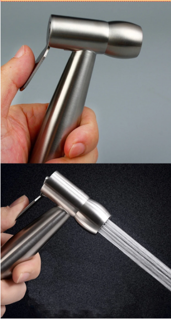 Sustainable 304 Stainless Steel Bathroom Toilet Bidet Faucet Sprayer Handheld Sprayer