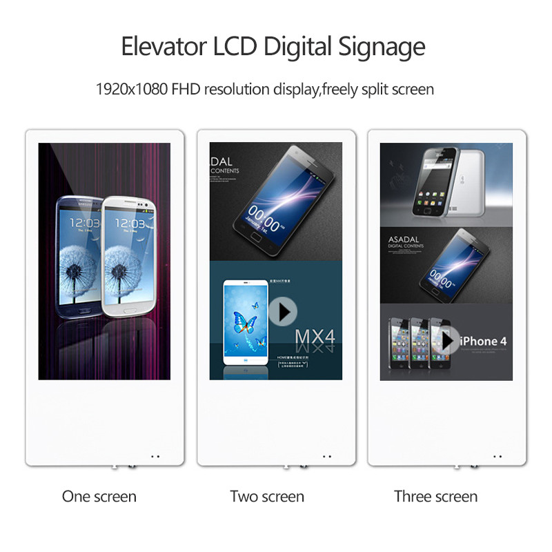 22inch Elevator advertising display lcd Elevate Your Advertising Results 300cd/m2
