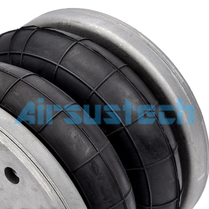 195mm Installation Space Required Triple Convolution Contitech Air Bags FT 76-20 DI With Cover Plate