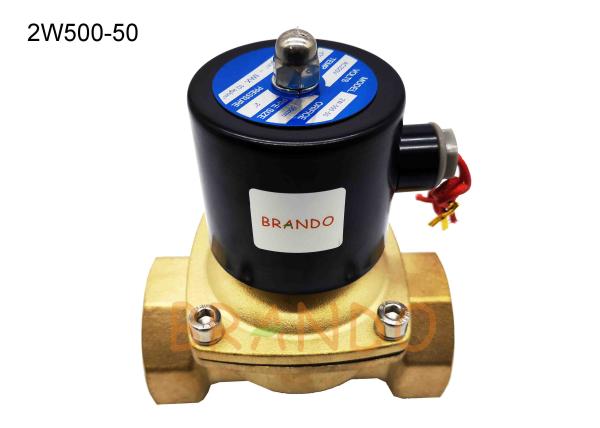 DN50/2'' Inch Port Brass Body 2W500-50 Water Diaphragm Solenoid Valves