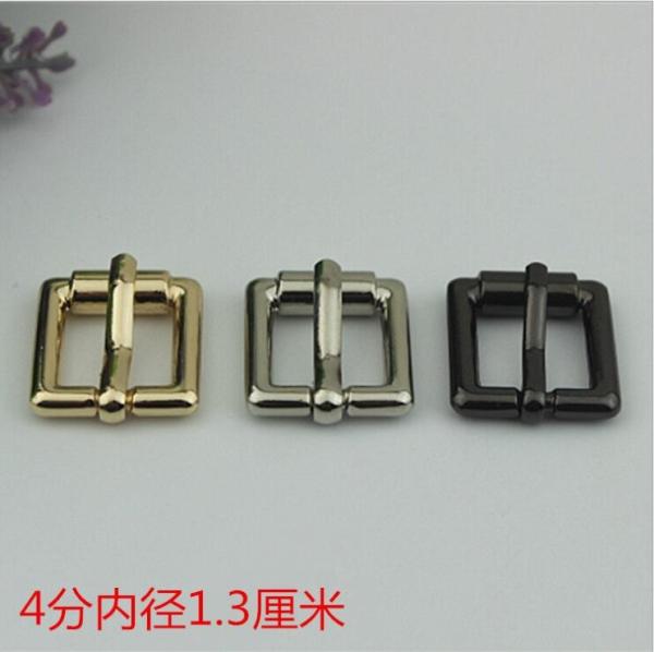 High Quality 3 Color 13 MM Zinc Alloy Metal Pin Rolling Square Belt Buckles For