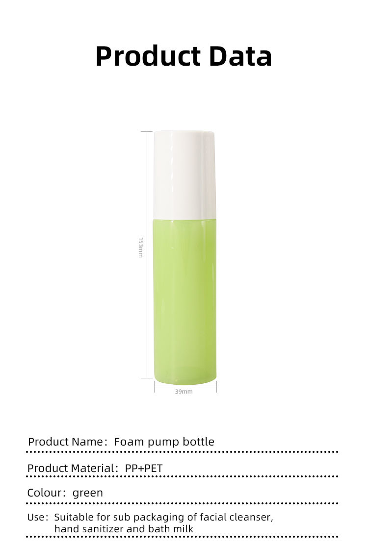 Niche 90ml Capacity Pet Foaming Soap Bottles Bulk With External Spring Design